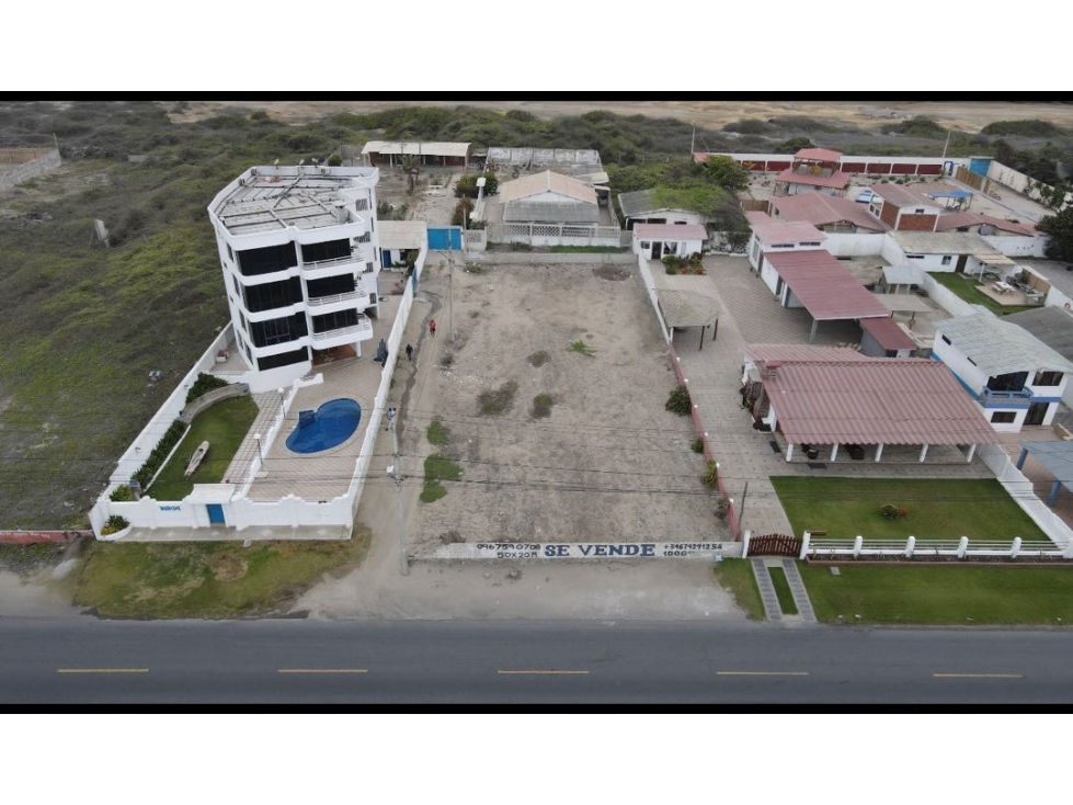 Terreno de 1,000 m2 Frente al Mar en Punta Carnero Salinas